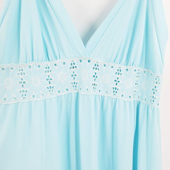 Gossard Atremis Light Blue Nighgown House Dress - Picture 5 of 10